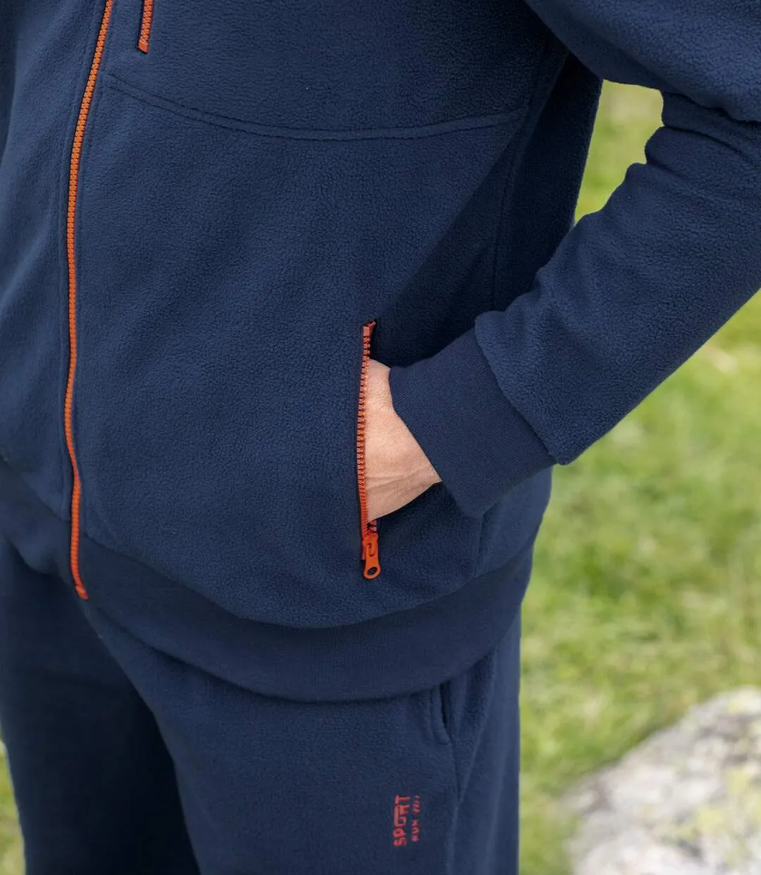 Navy Fleece Tracksuit